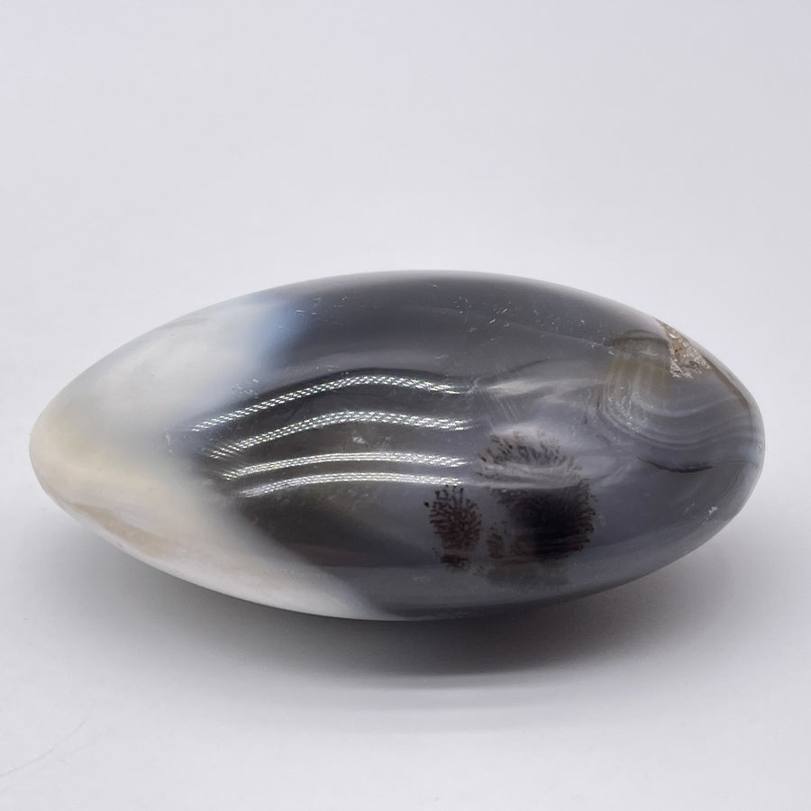 Galet d'Agate Grise - 121g - GALAG-029