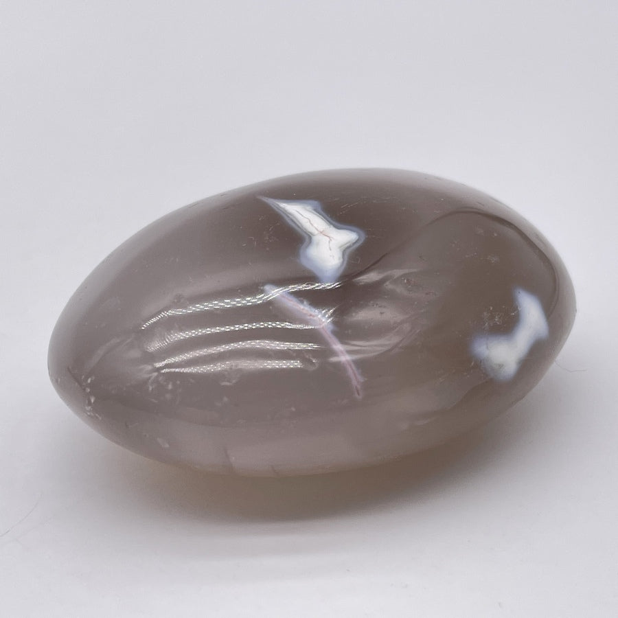 Galet d'Agate Grise - 110g - GALAG-030