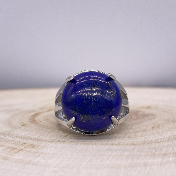 Bague Lapis-Lazuli Communication - Ajustable (Ovale Ou Ronde) Ronde