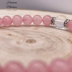 Bracelet Quartz Rose Amour - Collection Tehila
