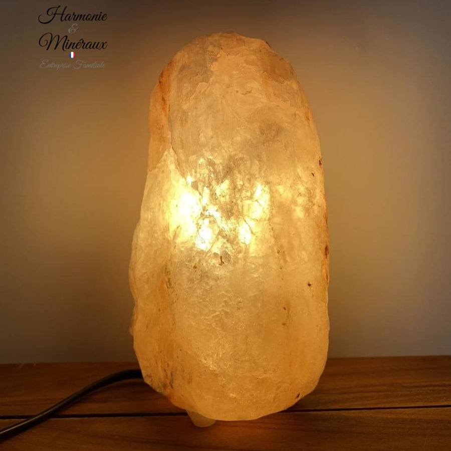 Lampe au sel de cristal naturel de l'Himalaya (fabriquée) de plusieurs  tailles